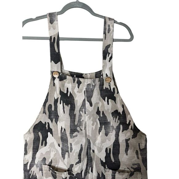 Vintage L’AVIE Made In Italy Stretch Camo Jumpsuit Overalls Rare! L XL - Picture 2 of 10